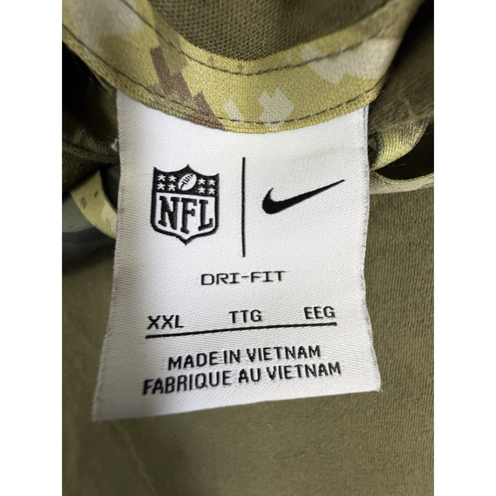 Nike San Francisco 49ers Salute to Service Hoodie Mens 2XL Olive Green Dri-FIT - Picture 5 of 7